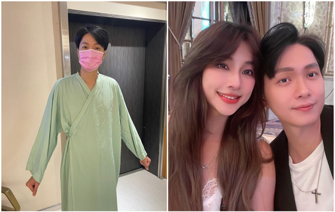 黄少谷认能力有限只能生两个，今动了结扎手术。（图／FB@黄少谷、林采薇YuMi）