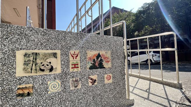 后壁高中近年争取资源美化校园，走在校园中不时能巧遇艺术。（张毓翎摄）
