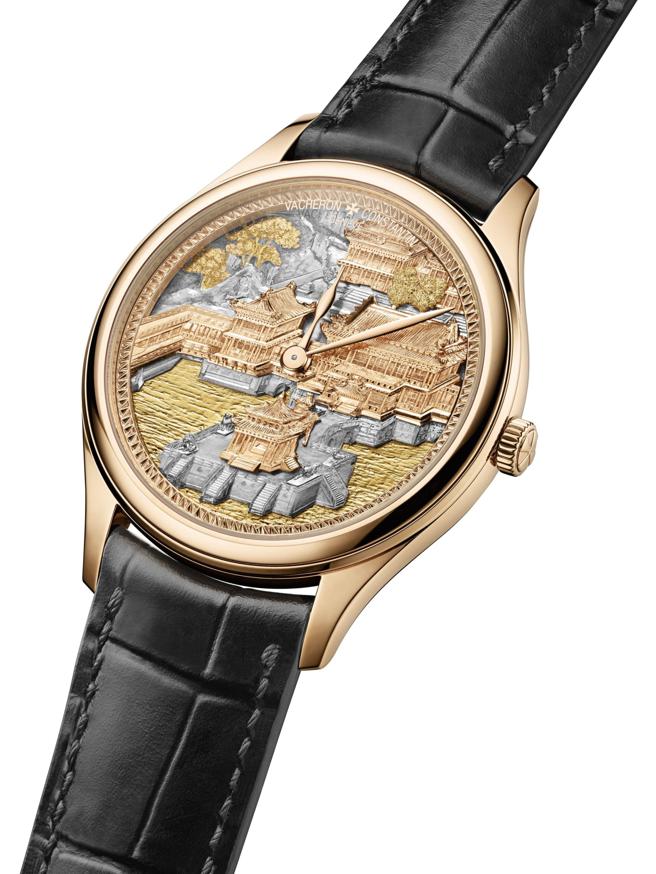 江诗丹顿Les Cabinotiers阁楼工匠系列圆明园腕表，将中国建筑与园林之美纳入方寸之间。（Vacheron Constantin提供）