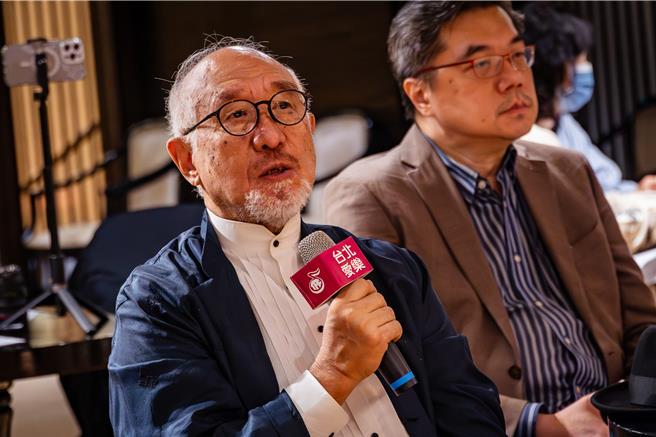 台北爱乐艺术总监杜黑今日上午出席记者会，介绍巴赫的《B小调弥撒》。（台北爱乐文教基金会提供／李欣恬台北传真）