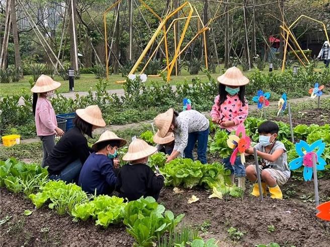 松菸食农教育园区宣导田园种植不只是大人的游乐场更以深耕儿童食农教育为宗旨。（黄敬文翻摄）