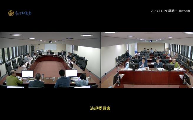 台北市劳动局提案修正《台北市劳工职业灾害慰问金发给自治条例》。（摘自台北市议会云端议事影音／蔡佩珈台北传真）