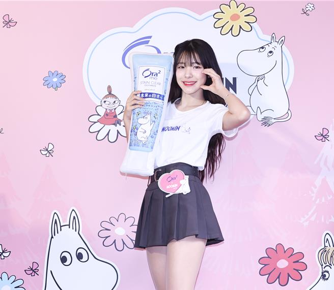 李多慧可爱举止，让现在粉丝都融化了。（罗永铭摄）