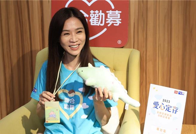 谢盈萱第三度担任联合劝募爱心大使。（粘耿豪摄）