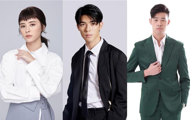 陈昊森（中）将跨年场独家献给桃园，由陈大天（左）、宇珊（右）担任主持人。（年代提供）