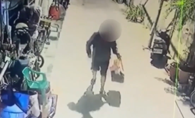 啥都偷！啥都不奇怪，新北「怪盗」终于落网。(翻摄画面)