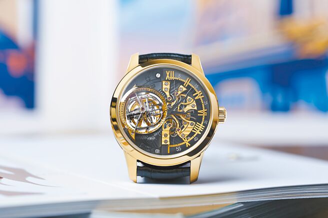 Les Cabinotiers阁楼工匠浑天仪式陀飞轮Tribute to Art Deco style腕表，以装饰艺术和钟表工艺重现20世纪初的繁华美国。（Vacheron Constantin提供）