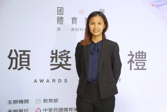 滑轮溜冰女将李孟竹。(杜宜谙摄)