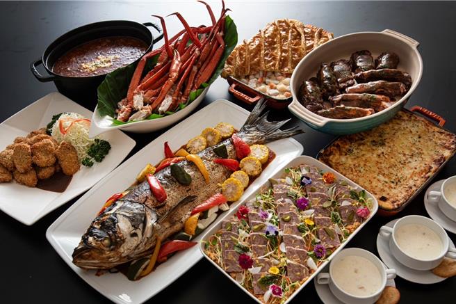 欧风馆自助餐12月起推出「邂逅冬日银雪欧洲」欧式料理，让饕客舌尖体验异国风情的冬日魅力。(大仓久和大饭店提供)