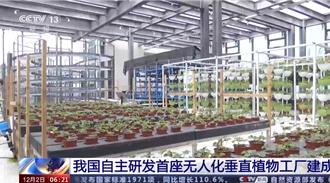20層高樓種菜 大陸自主研發首座無人化垂直植物工廠