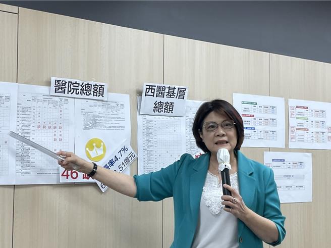 医改会董事长刘淑琼指出，医界送交健保会113年总额协商版本，计画中高达46项缺失，行政院却照给钱。（郑郁蓁摄）