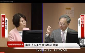 《人工生殖法》修法爭議多 薛瑞元透露將開公聽會