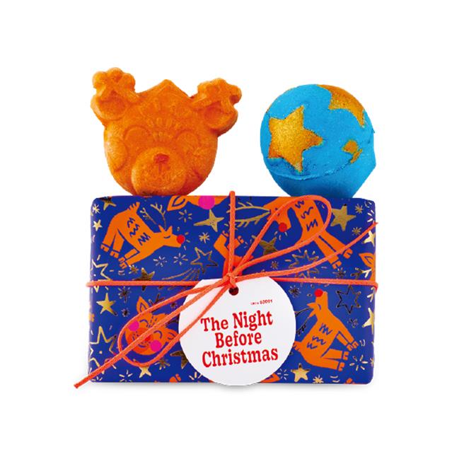 京站的LUSH「平安之夜礼盒」，推荐价820元。（京站提供／朱世凯台北传真）