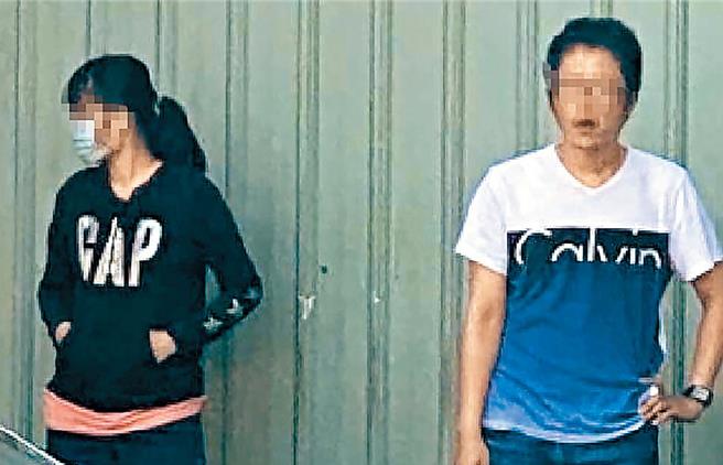 台中市江姓女硕士（左）不满在国小担任保全的父亲，不再支应留学费用，返国后伙同张姓男友（右）以铁鎚重击杀害父亲再弃尸，二审1日裁定延长羁押2月。（资料画面／王煌忠台中传真）