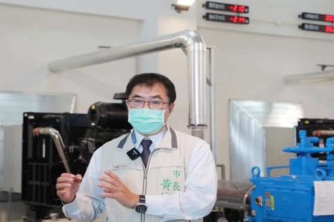 台南市长黄伟哲视察草湖寮抽水站(图片来源：台南市政府提供)