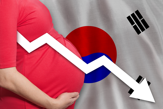 南韓少子化問題已成國安危機。（示意圖/ shutterstock）