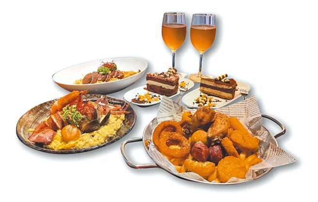 Global Mall桃园A19店推帕朵拉义式料理「圣诞四人餐」，原价3280元、优惠价2880元。（Global Mall提供）