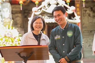 蔡英文替陳冠廷站台 喊民雄總統 立委得票率破65％