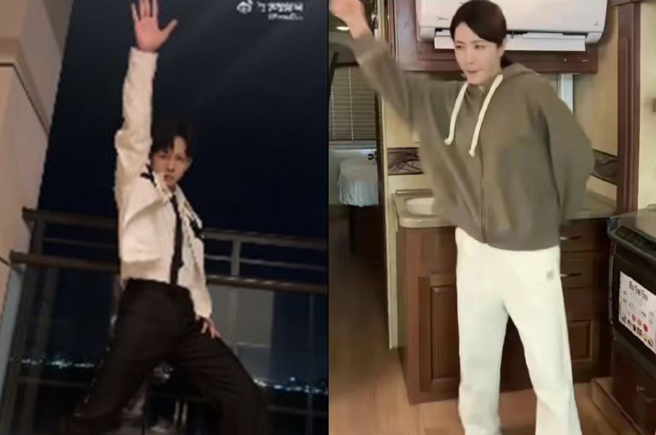 大陸男星胡夏和女星曾黎模仿遭炎上。（圖／擷取自微博）