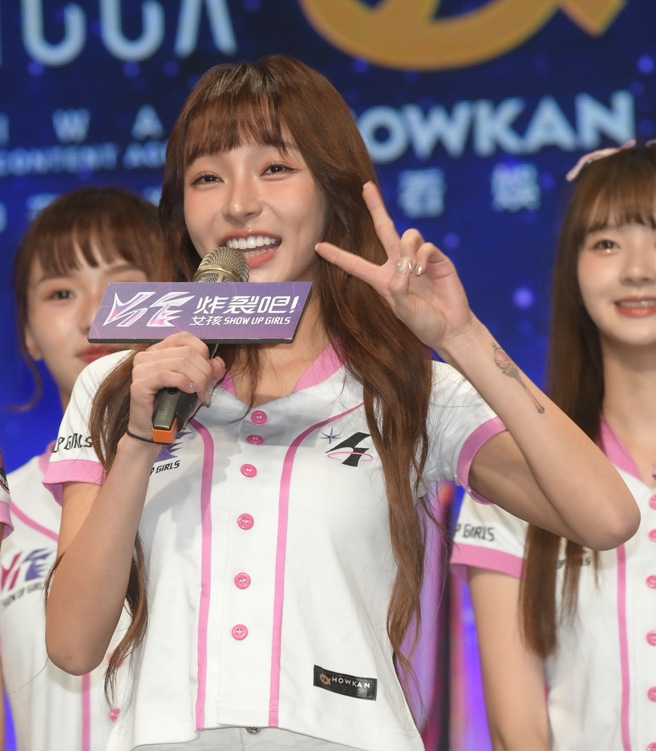 林襄今出席新节目《炸裂吧！女孩》记者会。（池宗玲摄）