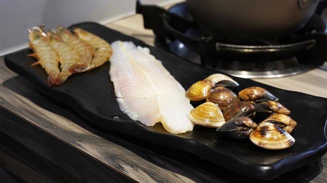 「海鮮三寶」。（圖片來源：日日美食提供）