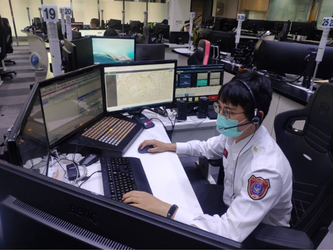 執勤員線上指導DA-PCR(新北市消防局提供)