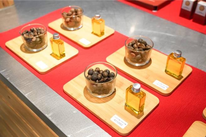 花莲县推广在地国产苦茶油鲜採鲜榨的产品优势，办理油茶籽评鑑暨产地认证活动。（花莲县政府提供／王志伟花莲传真）