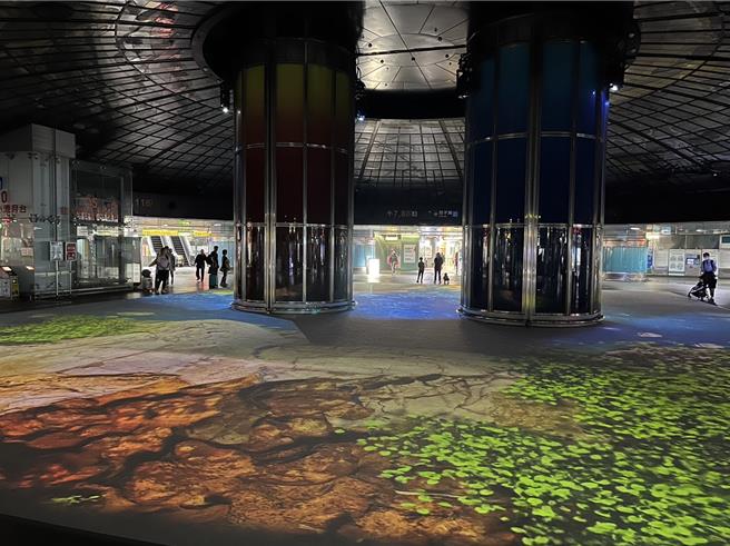 茂管处在12月蝴蝶大军降临茂林的同时，更携手高雄捷运美丽岛站和中央公园站，打造限时紫斑蝶光雕投影秀，将茂林紫斑蝶带入城市灯光中，为游客带来视觉上的震撼飨宴。（茂管处提供／林雅惠传真）