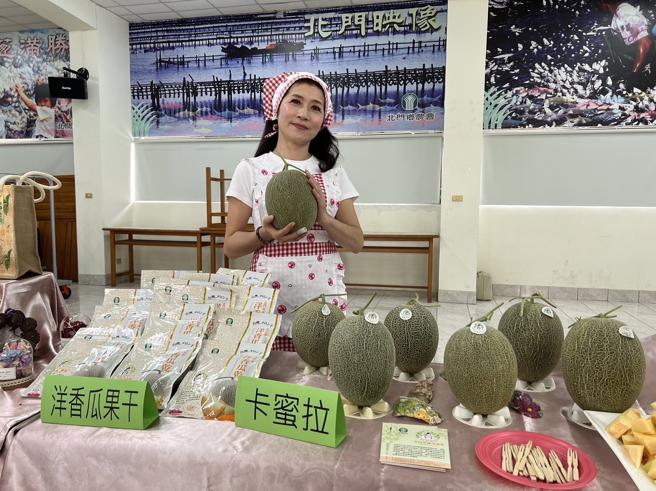 北門農會今年主推卡蜜拉、欣梨洋香瓜。（圖／台南市農業局）