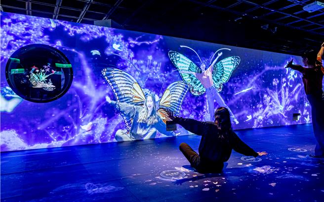 「故宫魔幻山水歷险」新媒体艺术展，获2023年美国「缪斯创意奖」白金奖。（国立故宫博物院提供／李怡芸台北传真）