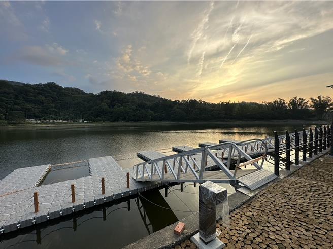 明德水库海棠区工区建置情况。（苗栗县政府提供／李京升苗栗传真）