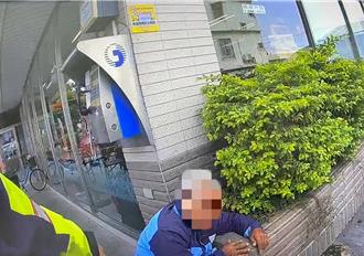 一屁股跌坐店門口嚇壞民眾 7旬翁臉色蒼白難呼吸警消急救援