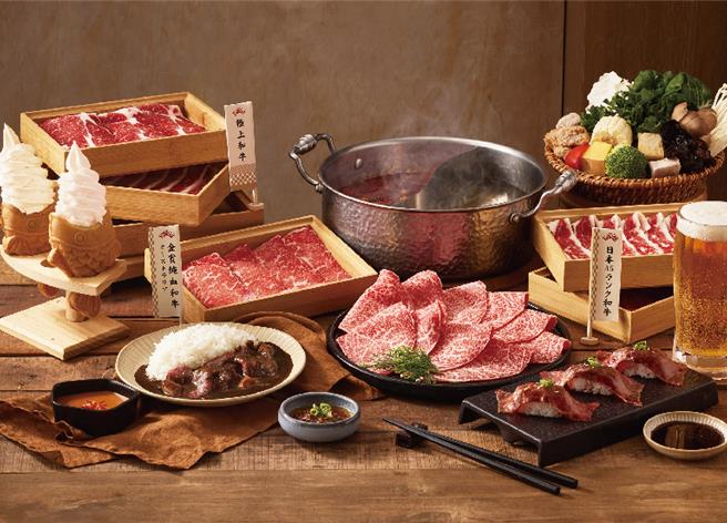 「和牛涮」推出平日下午狂涮3小时活动，点「顶级和牛套餐」无限吃「极上和牛鞍下」。(王品集团提供)