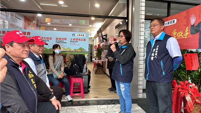 無黨籍台東區域立委參選人許瑞貴競選總部今天成立並舉辦開幕茶會。（蔡旻妤攝）