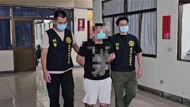 台南市警2分局7日宣布破获枪毒案，陈姓男子平时拥枪气焰嚣张，落网态度和缓担心怀孕的女友动胎气。（读者提供／程炳璋台南传真）