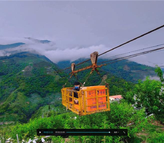 東勢戶運用政所人員有時必須搭乘流籠、單軌車及越野機車等交通機具做門牌勘查。(台中市府提供)