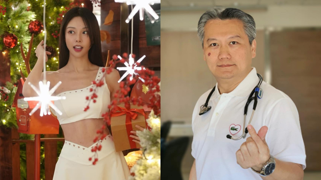 李元玲(左)呛ICU医生陈志金(右)「精神有问题吗？」钓本人直球回应。（图／翻摄自李元玲Cathryn Lee、 Icu医生陈志金 脸书）