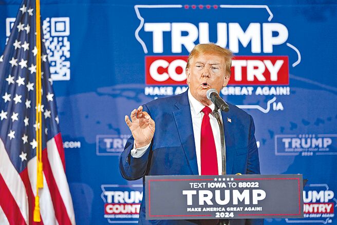 美国前总统川普曾放话，若重返白宫，将撤销「印太经济架构」（IPEF）。（美联社）