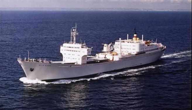 德国的核动力验证船奥托哈恩号。（图／腾讯网）