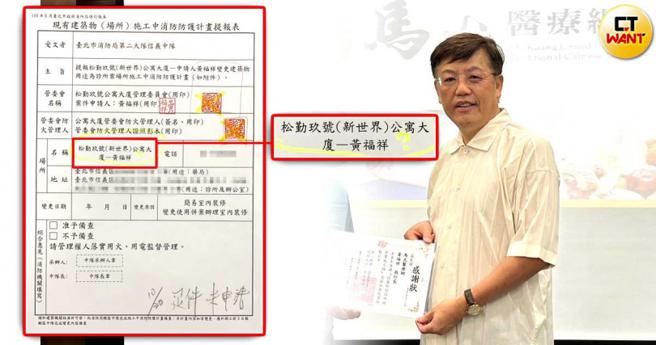 管委会控诉，马光中医在装潢期间不但偷跑，该诊所执行长黄福祥甚至还一度欲以大楼管委会的名义申请消防防护计画表。（图／当事人提供、翻摄自马光中医脸书）