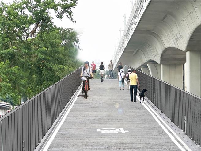串联绿空廊道最后一哩路潭子环中东路自行车跨桥于8日开工。（陈淑娥摄）