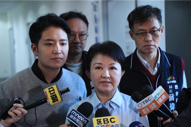 台中市长卢秀燕表示，大家能够整合在一起，这是非常好的现象，不会只有一种顏色或只有一个政党。（张亦惠摄）