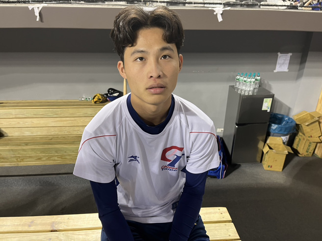 中華隊左投林詔恩。（毛琬婷攝）