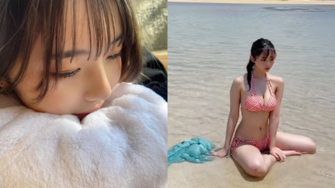 19岁菊地姫奈拍过多本写真，年纪轻轻拥有傲人身材。（图／翻摄自IG @hina_k_1019）