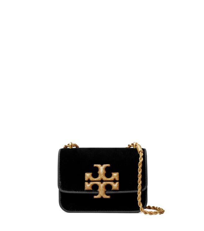 Tory Burch Eleanor 小号天鹅绒包，3万3900元。（Tory Burch 提供/林欣仪台北传真）
