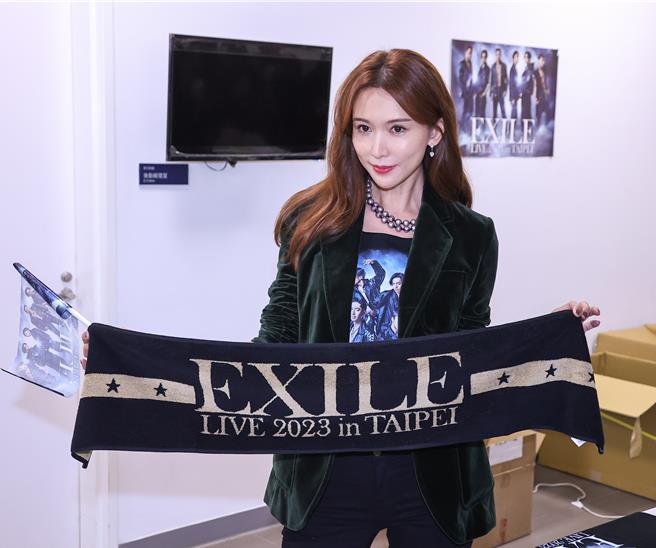 林志玲特地现身支持老公AKIRA。（罗永铭摄）