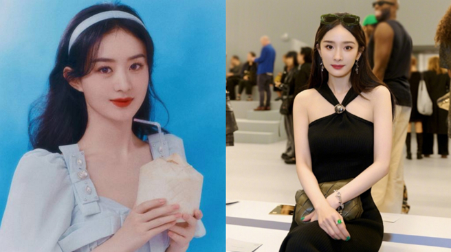 赵丽颖与杨幂在电影《酱园弄》女二争夺战中，网传由赵丽颖胜出。（图／摘自赵丽颖微博、摘自杨幂微博）