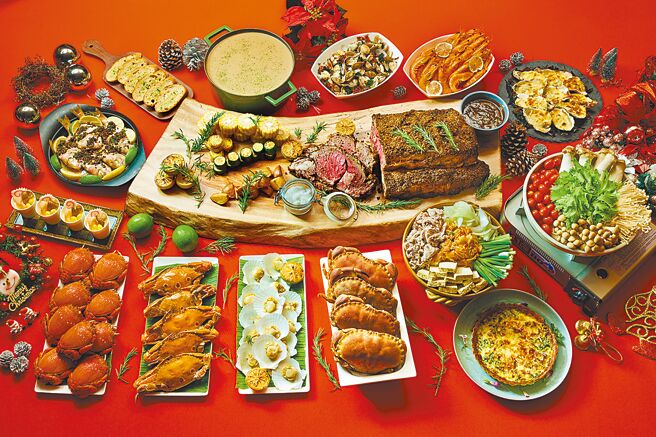「铂丽安」全日餐厅12月耶诞节主题海鲜季登场，可吃到炉烤美国牛肉佐特制酱汁、圣诞节传统栗子浓汤等节庆美食。（JR东日本大饭店台北提供）饮酒过量 有害健康