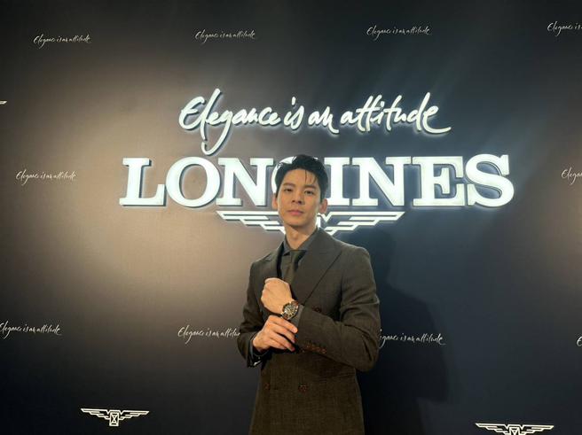 林柏宏出席浪琴香港賽馬 會，帥氣正裝詮釋優雅。（陶福媛攝）