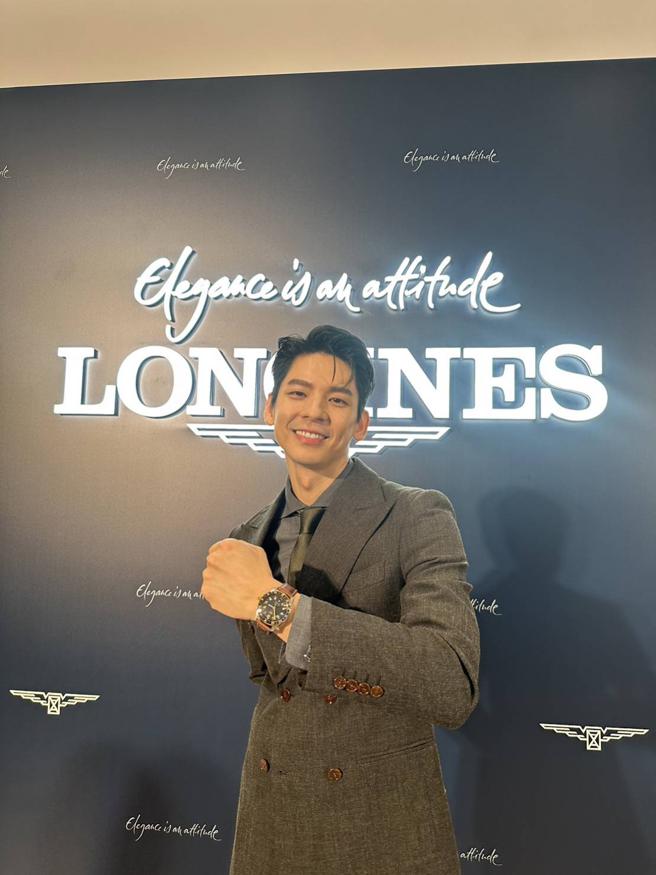 林柏宏出席浪琴香港賽馬 會，帥氣正裝詮釋優雅。（陶福媛攝）